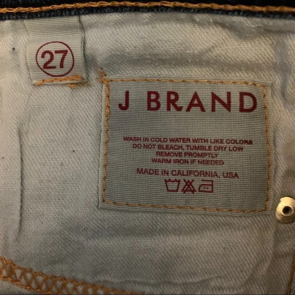 J Brand Blue Jean Cropped Size 27 Cut #208 - Picture 5 of 8